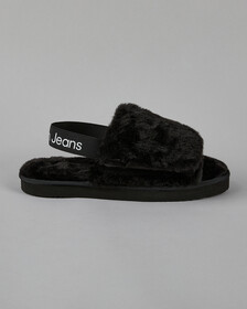 Buy 여성 루가노 에코 퍼 슬리퍼 in color CK BLACK