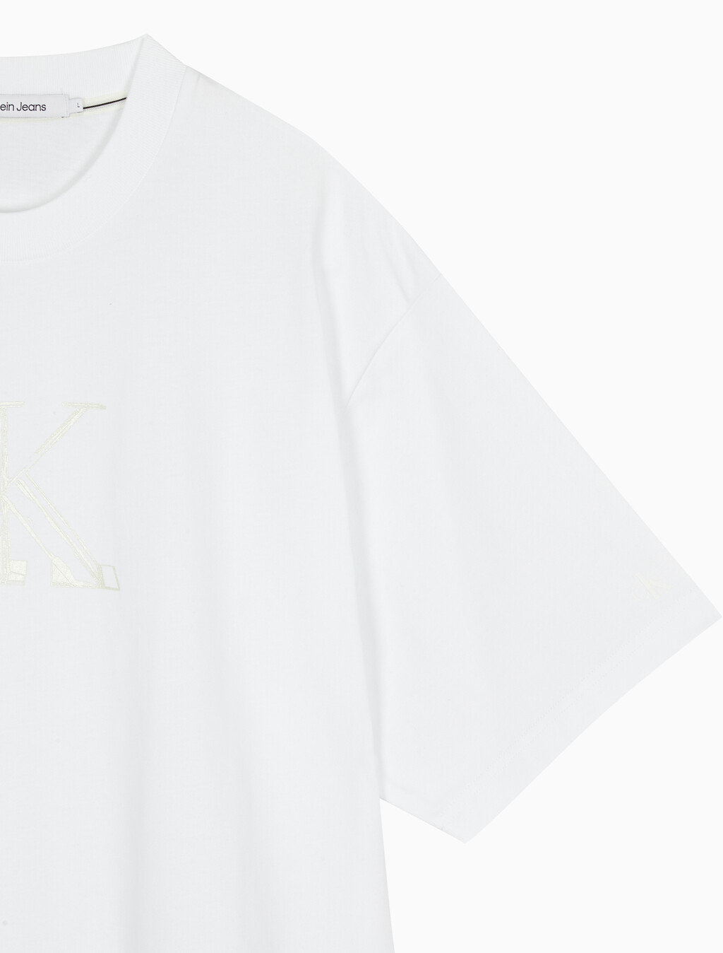 Buy 남성 릴렉스핏 스몰 로고 반팔 티셔츠 in color BRIGHT WHITE