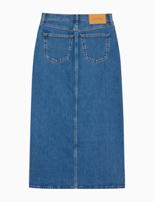 Buy 여성 데님 맥시 스커트 in color BLUE