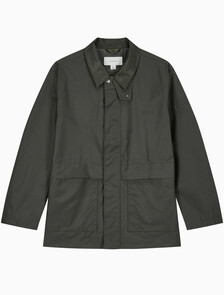 Buy 남성 콘트라스트 카라 카코트 in color CHARCOAL