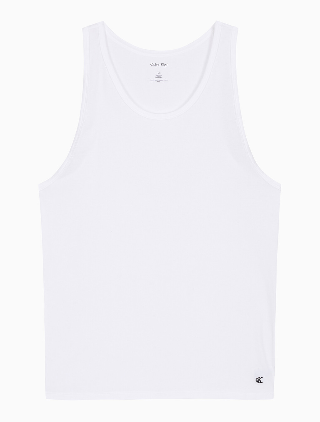 Buy 남성 코튼 스트레치 슬립 탱크 3PK in color WHITE
