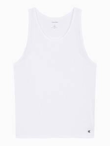 Buy 남성 코튼 스트레치 슬립 탱크 3PK in color WHITE