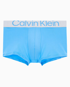 Buy 남성 리컨시더드 스틸 마이크로 3PK 로우라이즈 트렁크 in color MIDNIGHT BLUESIGNATURE BLUECLAY GREY