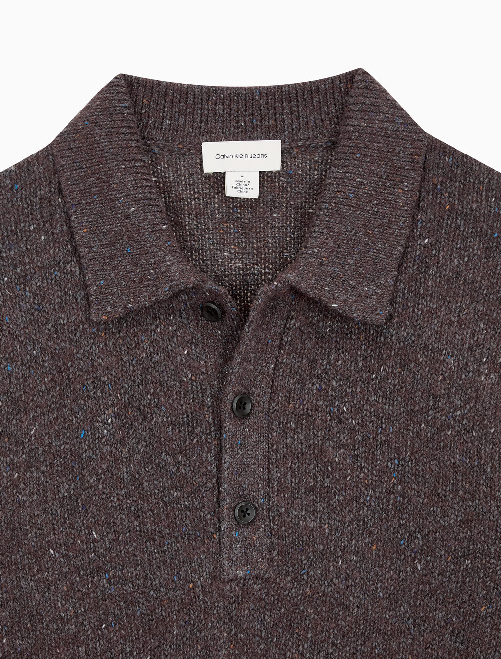 Buy 남성 넾 얀 폴로 스웨터 in color Brown Velvet Neps