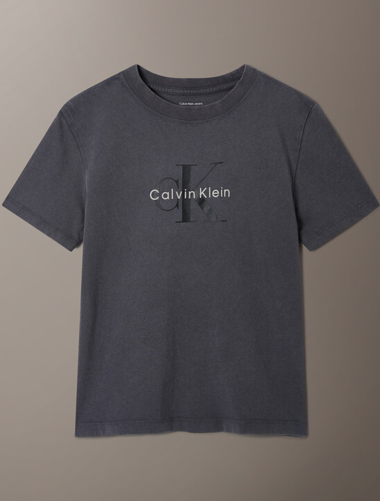 여성 애시드워시 히어로 모노로고 티