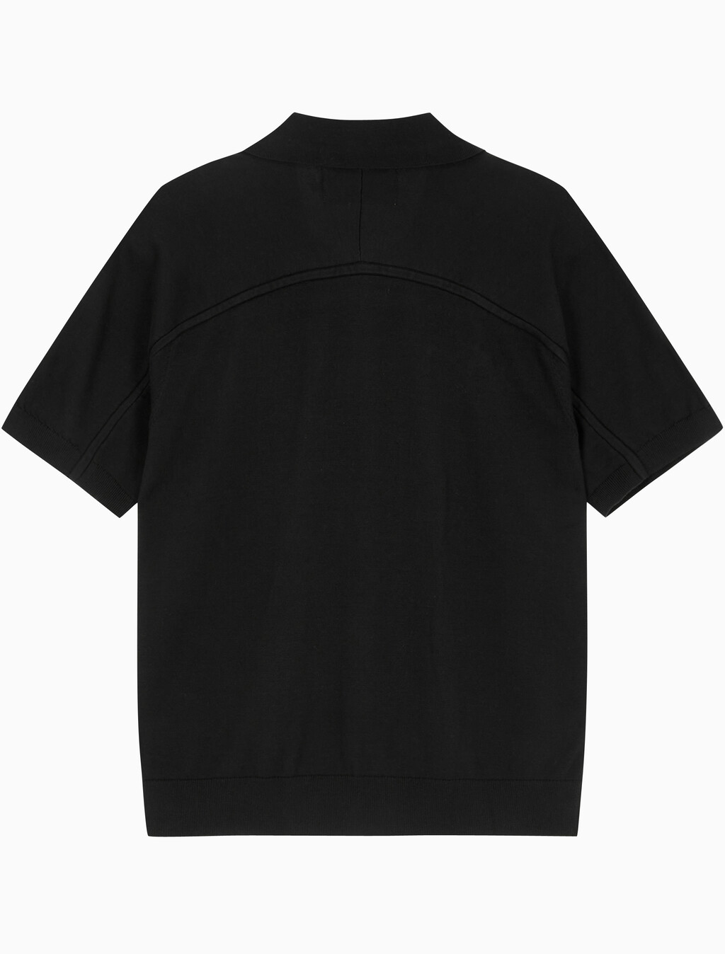 Buy 남성 토널 블로킹 폴로 반팔 티셔츠 in color CK BLACK