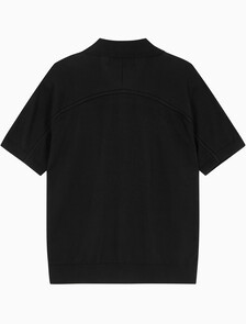 Buy 남성 토널 블로킹 폴로 반팔 티셔츠 in color CK BLACK