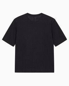 Buy 여성 릴렉스 핏 볼드 로고 반팔 티셔츠 in color BLACK