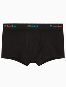 Buy 남성 마이크로파이버 스트레치 프라이드 로우 라이즈 트렁크 in color BLACK