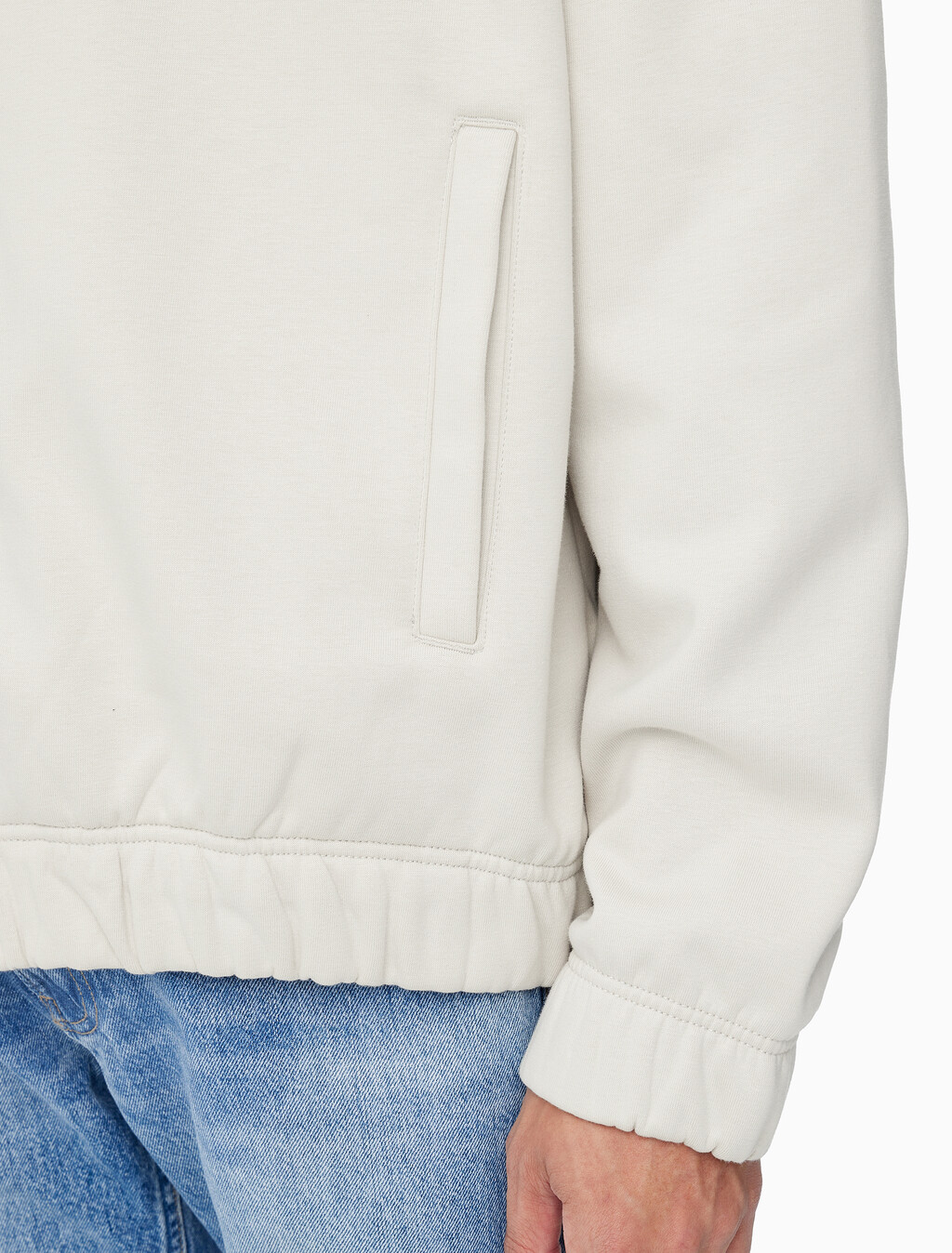 Buy 남성 릴렉스핏 기모 스웻 버튼 카라 자켓 in color LIGHT BEIGE