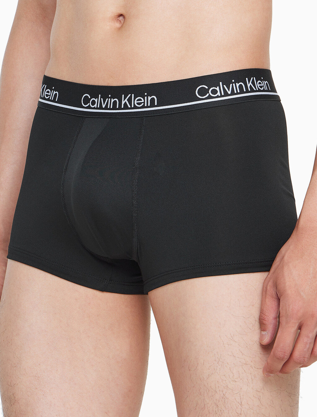 Buy 남성 CK 마이크로 플러스 로우 라이즈 드로즈 3PK in color BLACK