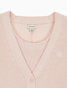 Buy 여성 2 IN 1 크롭 가디건 세트 in color LIGHT PINK