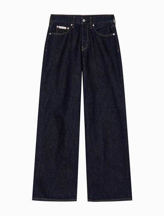 여성 와이드레그 에코 데님