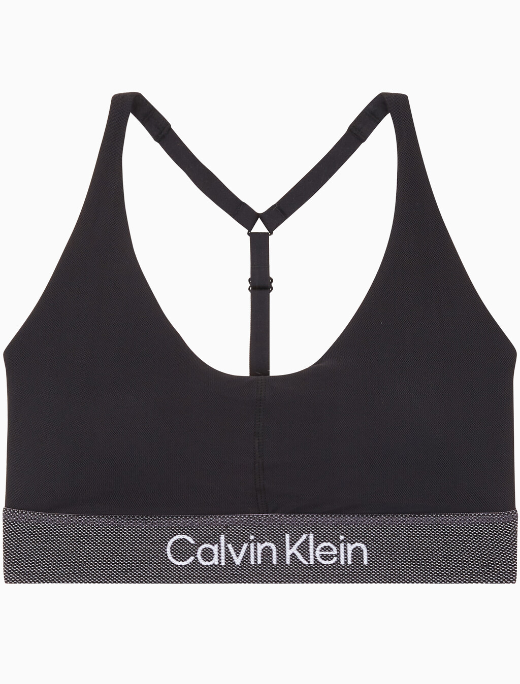 Buy 여성 하이서포트 CK 스포츠 브라 in color BLACK