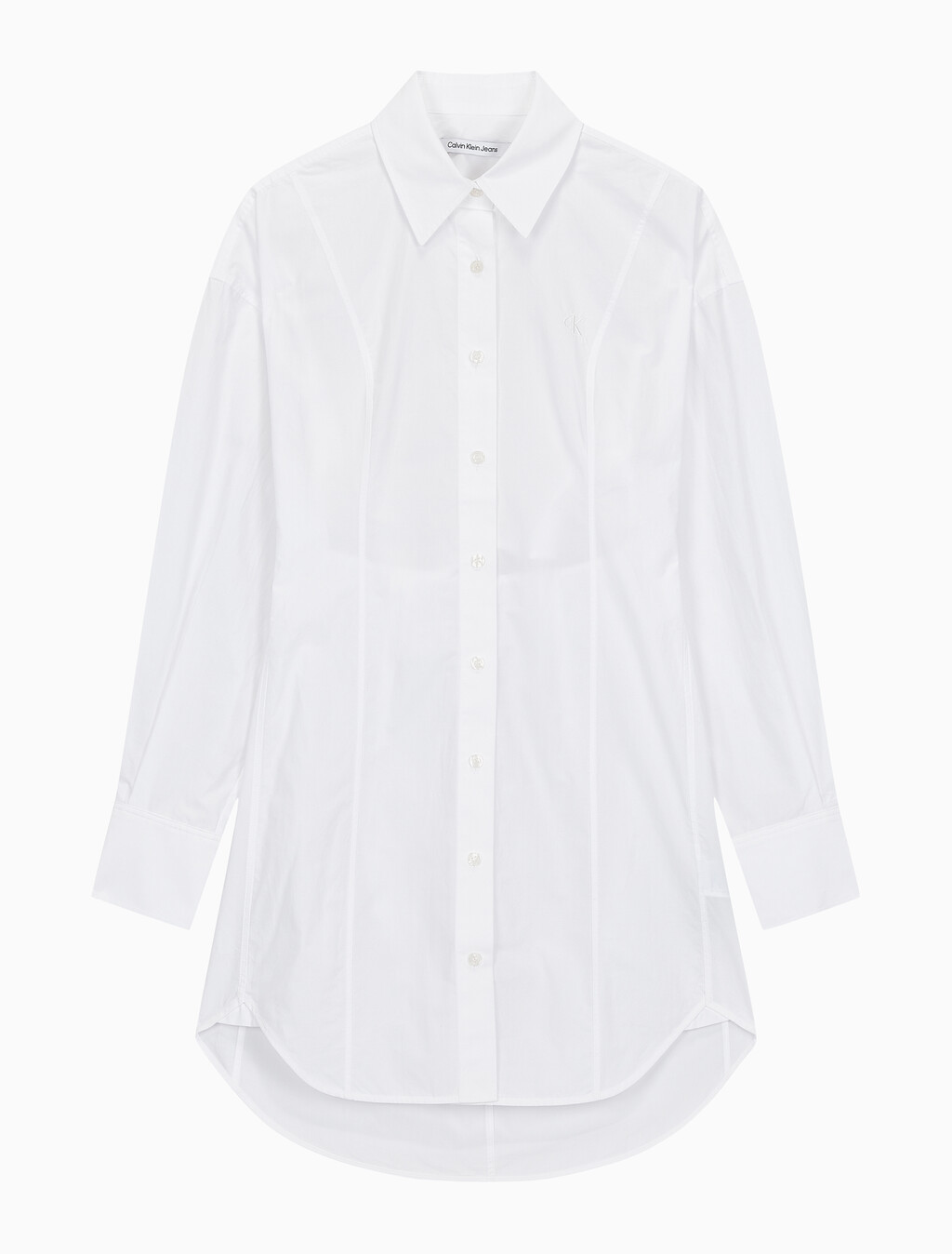 Buy 여성 롱슬리브 셔츠 드레스 in color BRIGHT WHITE