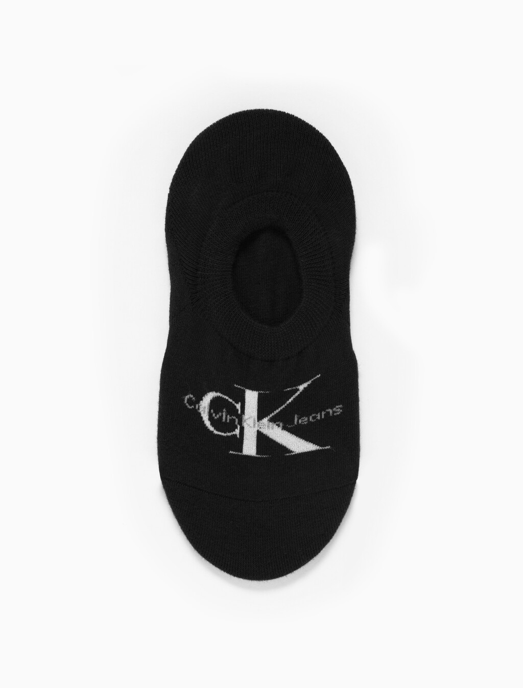 Buy 여성 콤드 코튼 모노그램 라이너 삭스 (화이트 1 PAIR) in color BLACK