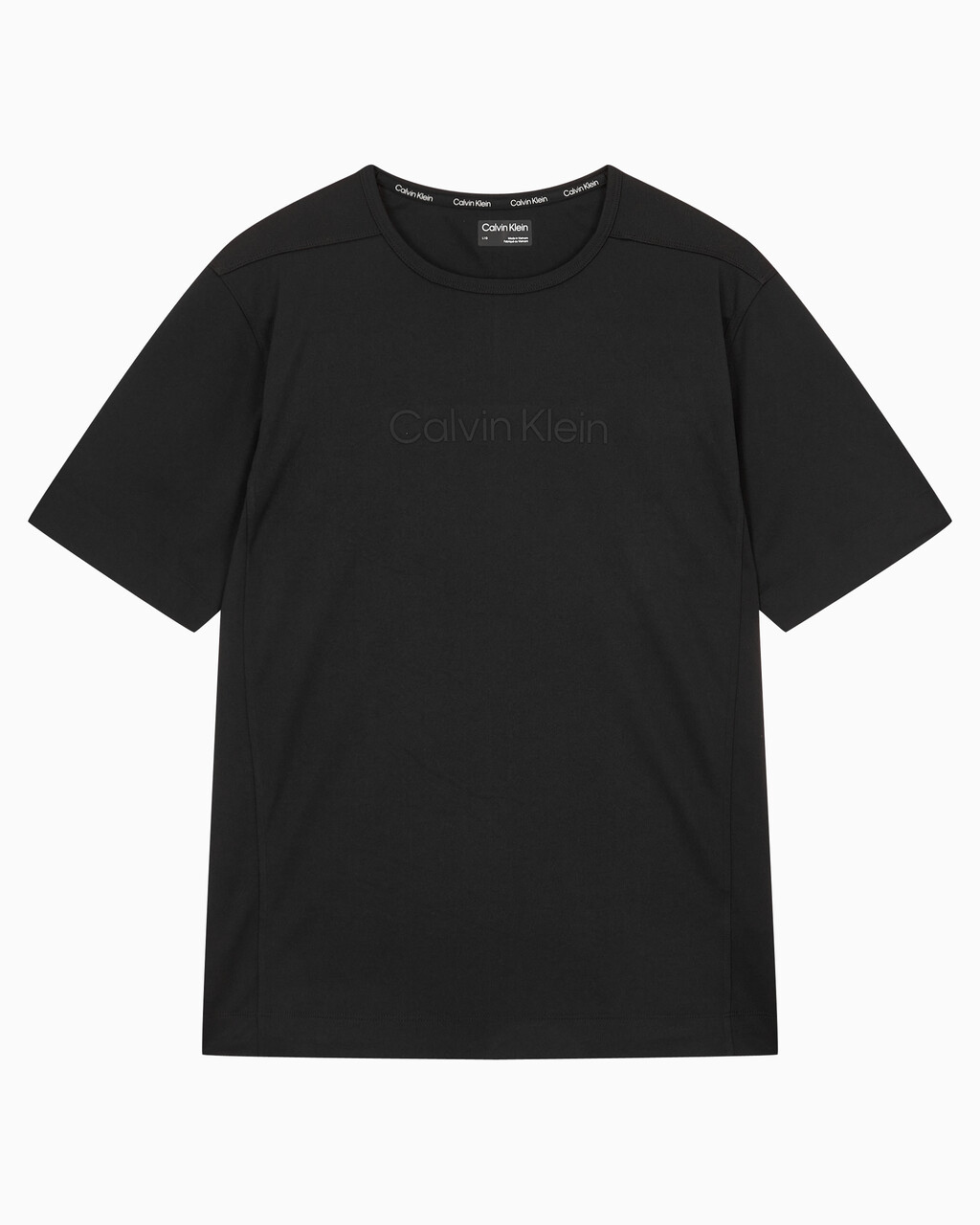Buy 남성 레귤러 핏 에센셜 스트레치 기능성 반팔 티셔츠 in color BLACK