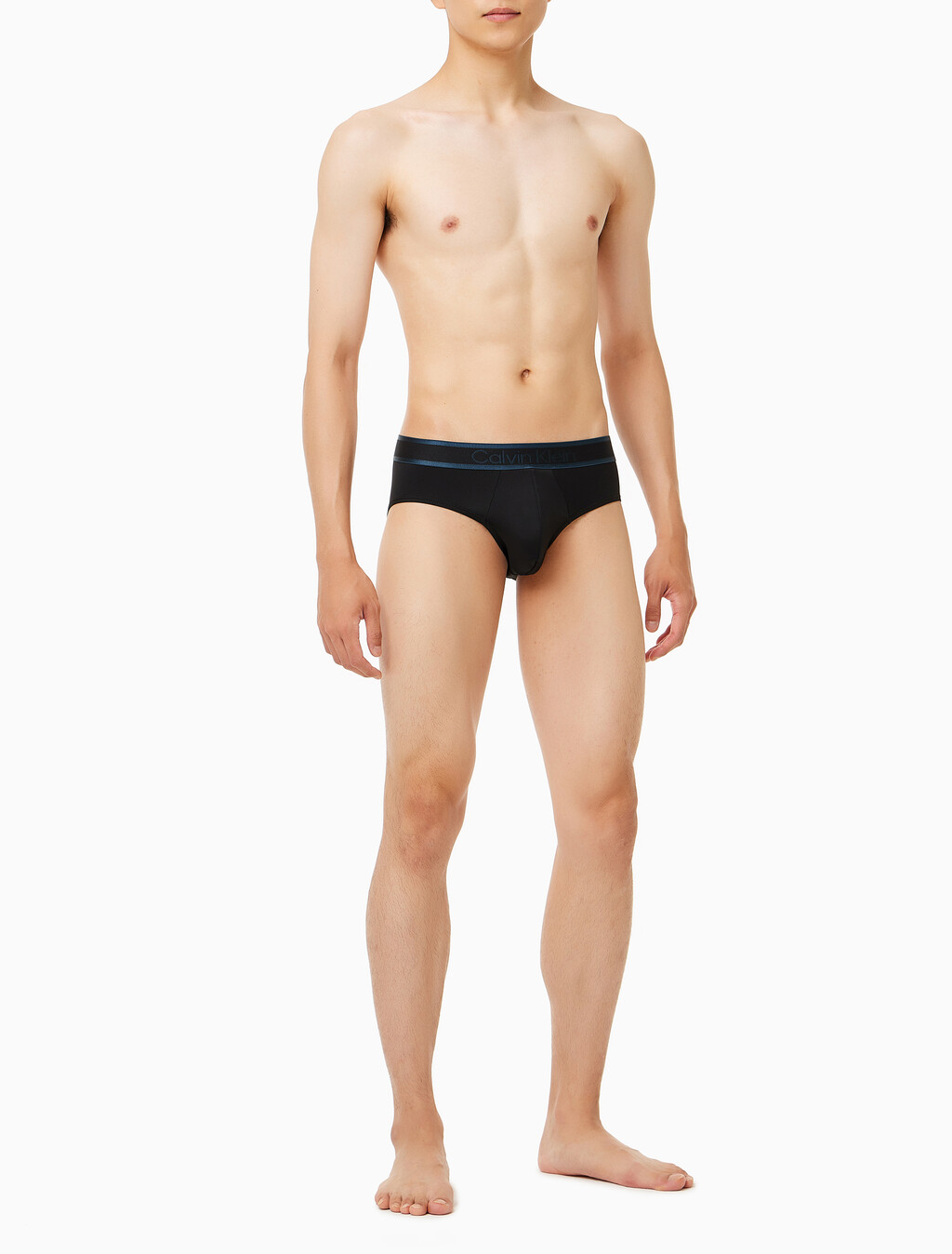 Buy 남성 CK 토널 로고 마이크로 힙브리프 in color BLACK