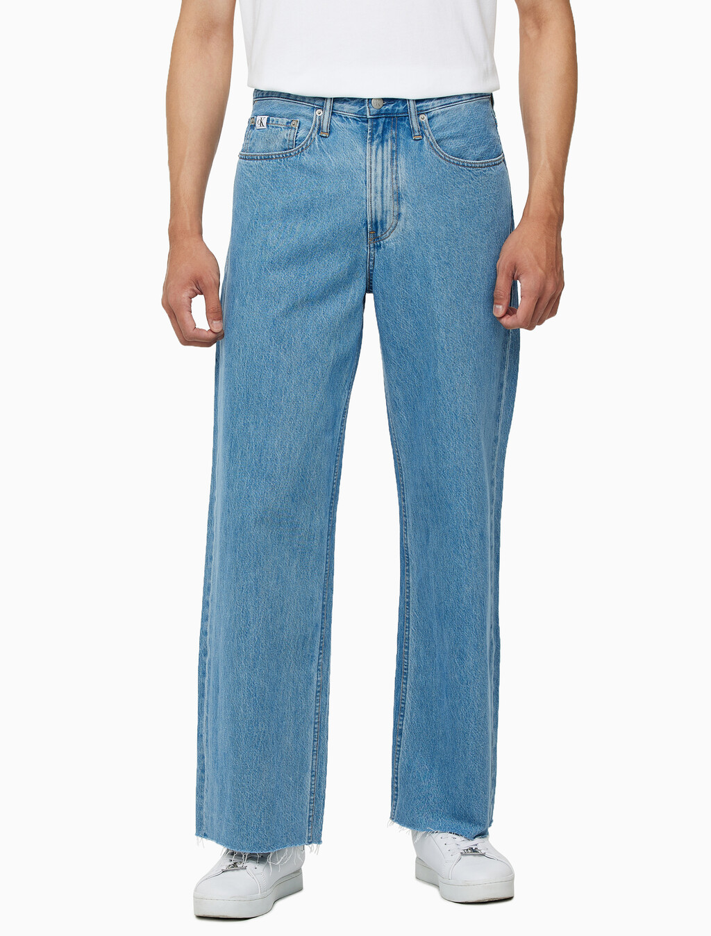 Buy 남성 90's 루즈핏 라이트블루 데님 in color CHALKY BLUE