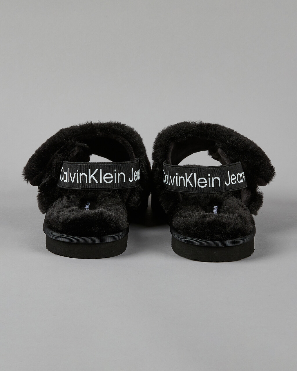 Buy 여성 루가노 에코 퍼 슬리퍼 in color CK BLACK