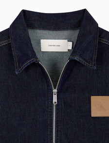 Buy 남성 릴렉스핏 데님 블루종 집업 자켓 in color RINSE BLUE