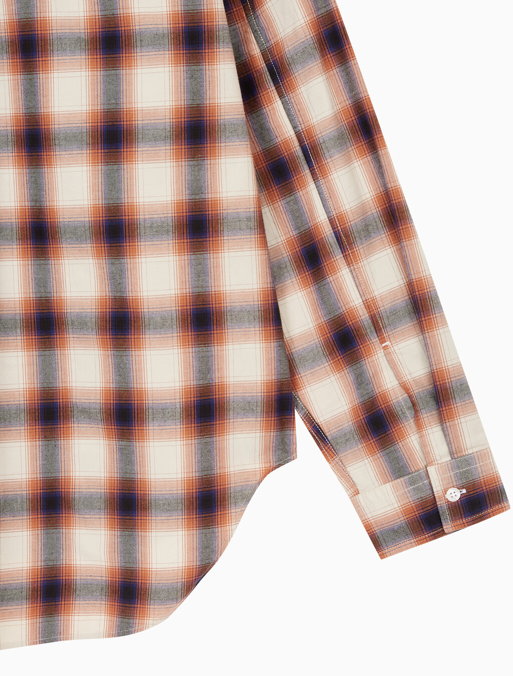 Buy 남성 유틸리티 포켓 체크셔츠 in color BLUR FLORAL_BLACK