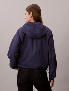 Buy 여성 숏 릴렉스드 패커블 윈드브레이커 in color Evening Blue