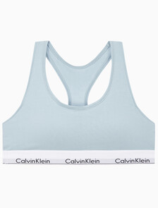Buy 여성 아이콘 코튼 모달 AF 레이서백 브라렛 in color STERLING BLUE