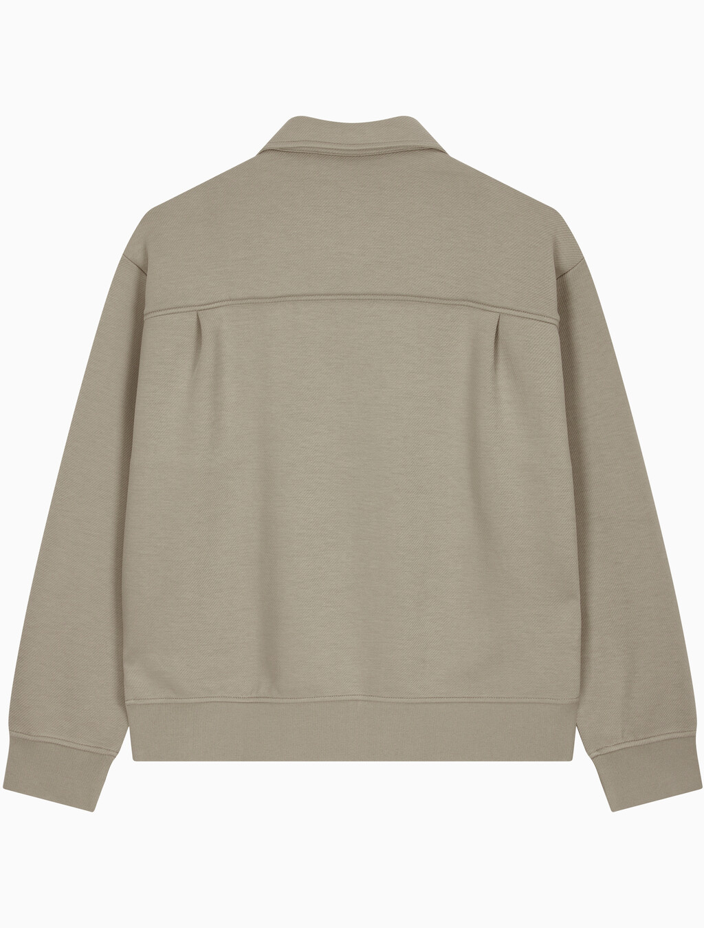 Buy 남성 릴렉스핏 트윌 스웻 집업 자켓 in color KHAKI BEIGE