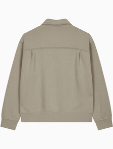 Buy 남성 릴렉스핏 트윌 스웻 집업 자켓 in color KHAKI BEIGE