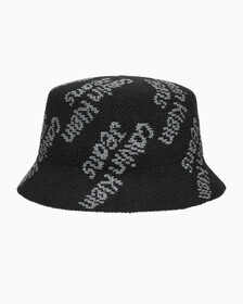 Buy 남녀공용 AOP로고 버킷햇 in color BLACK