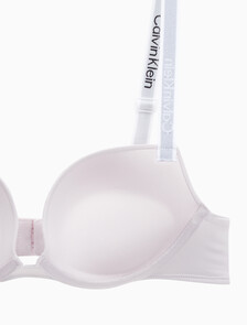 Buy 여성 테일러드 로고 푸쉬업 플런지 브라 in color LILAC MARBLE