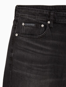 Buy 남성 90's 스트레이트핏 블랙 데님 in color WASHED BLACK LOGO LACE