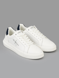 Buy 남성 말모 청키 컵솔 모노로고 스니커즈 in color BRIGHT WHITE