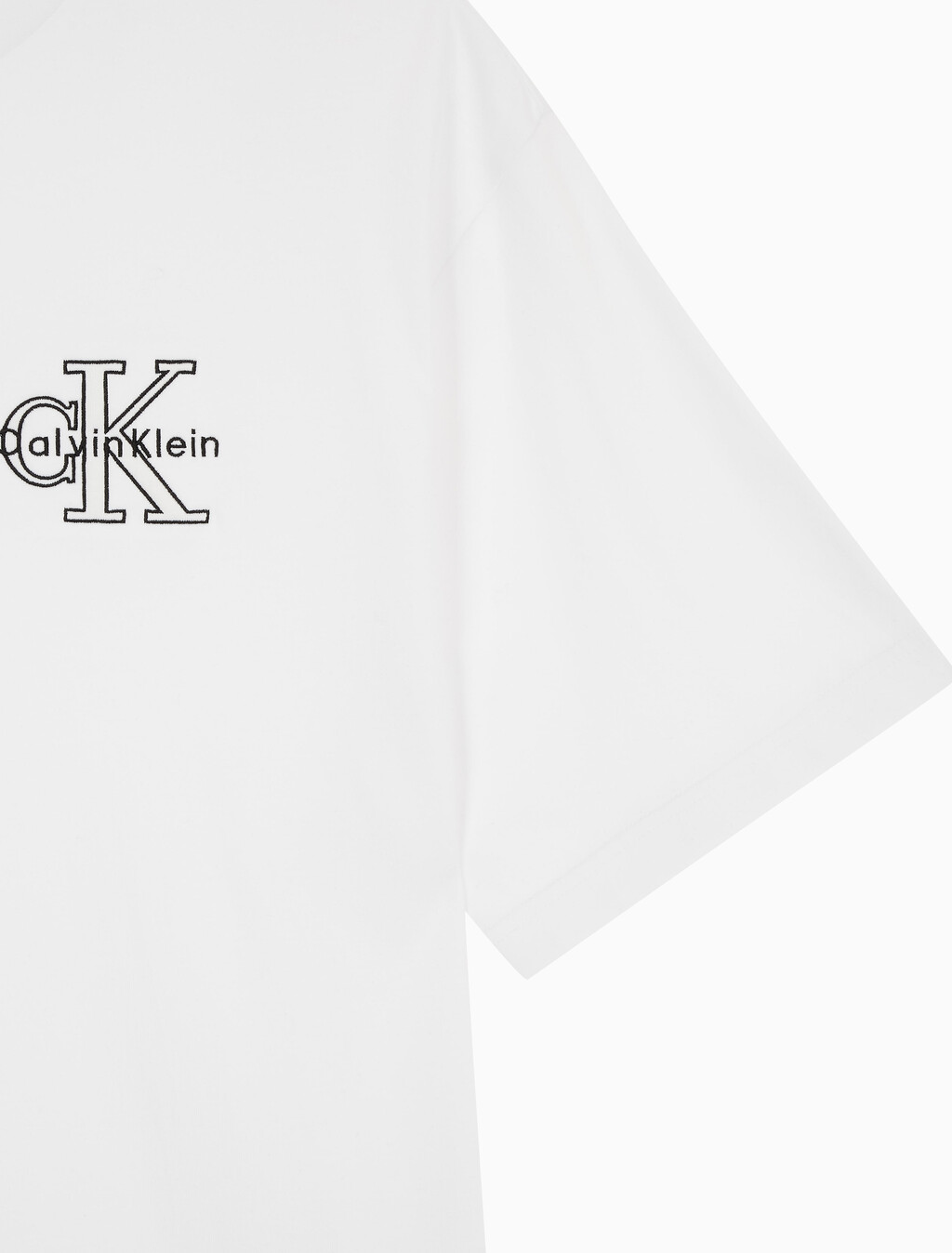 Buy 남성 릴렉스핏 모노그램 로고 반팔 티셔츠 in color BRILLIANT WHITE