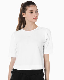 Buy 여성 박시 핏 에센셜 기능성 반팔 티셔츠 in color BRIGHT WHITE