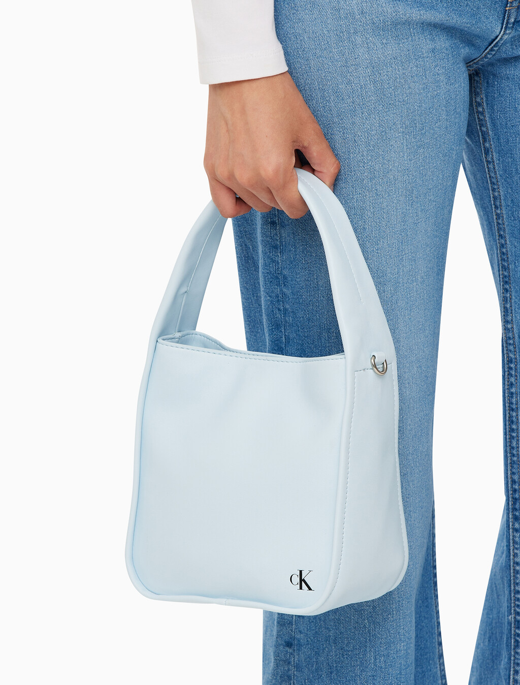 Buy 여성 CKJ 블록 버킷백 in color SKY BLUE