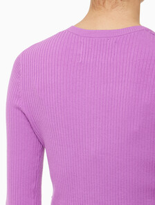 Buy 여성 슬림 브이넥 가디건 in color IRIS ORCHID