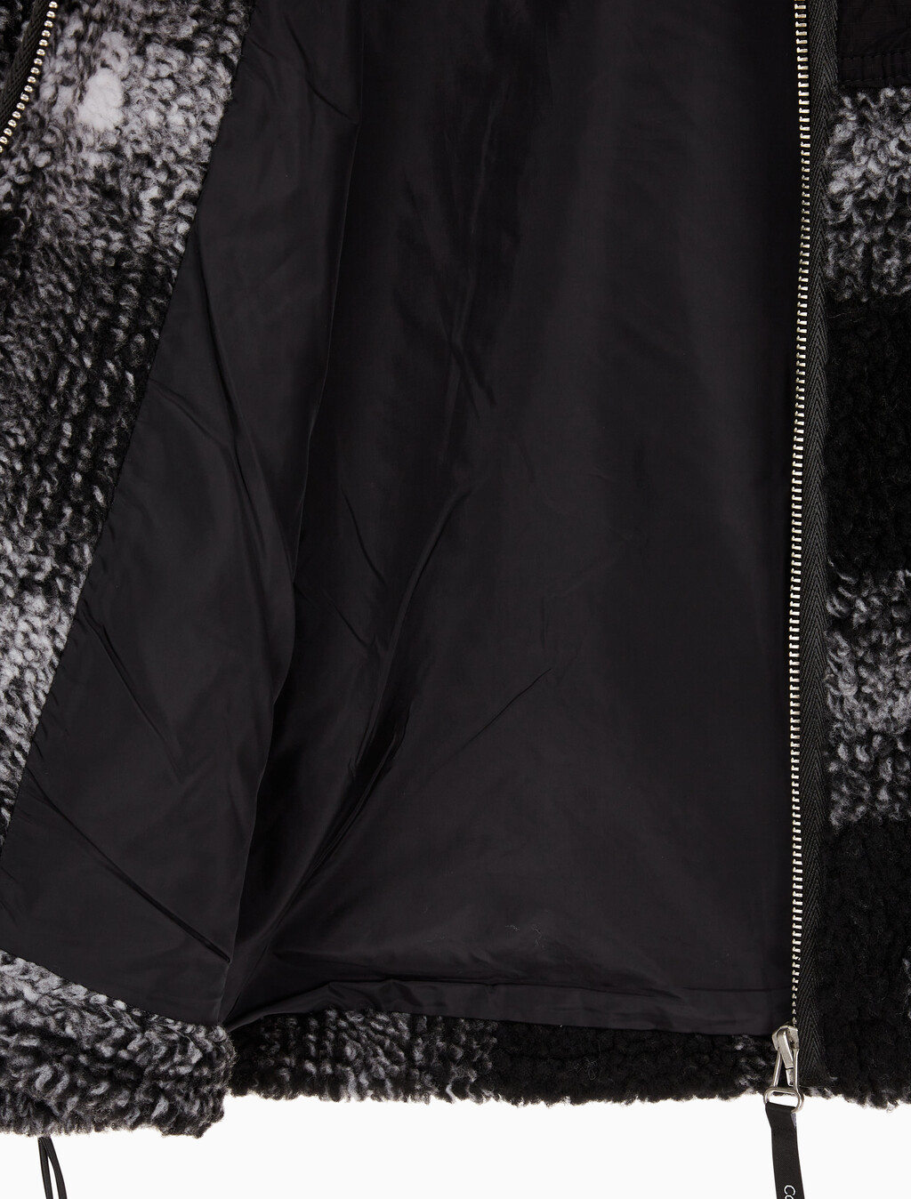 Buy 남성 셰도우 플래드 쉐르파 자켓 in color CK BLACK