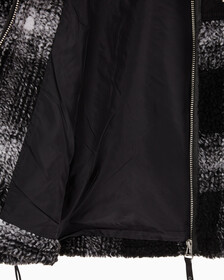 Buy 남성 셰도우 플래드 쉐르파 자켓 in color CK BLACK