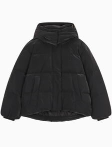 Buy 여성 디터쳐블 후디 다운 푸퍼 in color CK BLACK