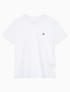 Buy 여성 릴렉스핏 아카이브 로고 크루넥 반팔 티셔츠 in color BRILLIANT WHITE