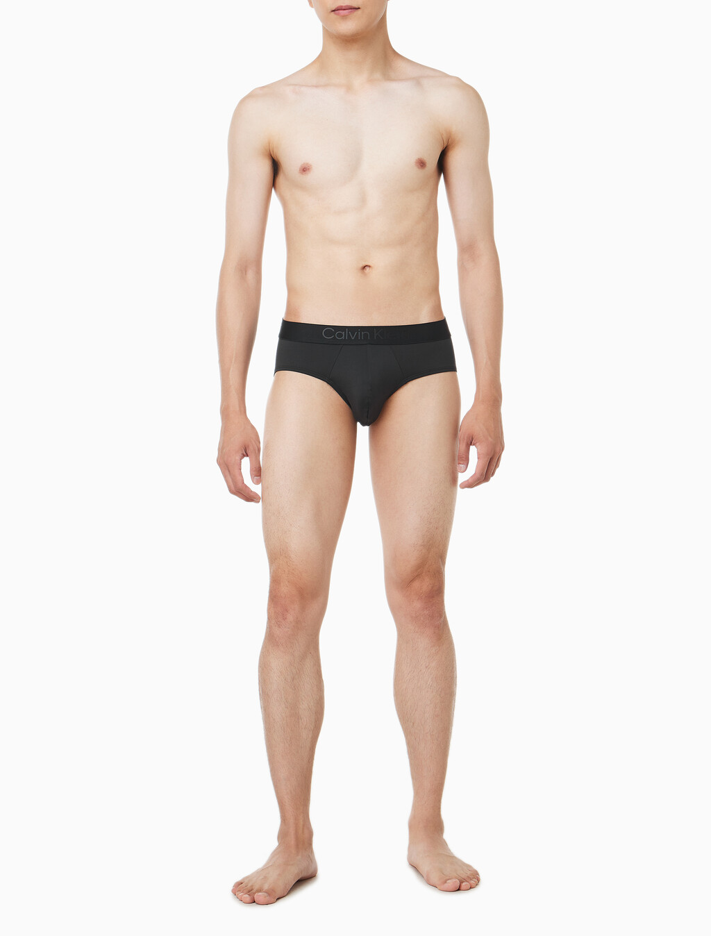 Buy 남성 CK 블랙 마이크로파이버 힙브리프 in color BLACK