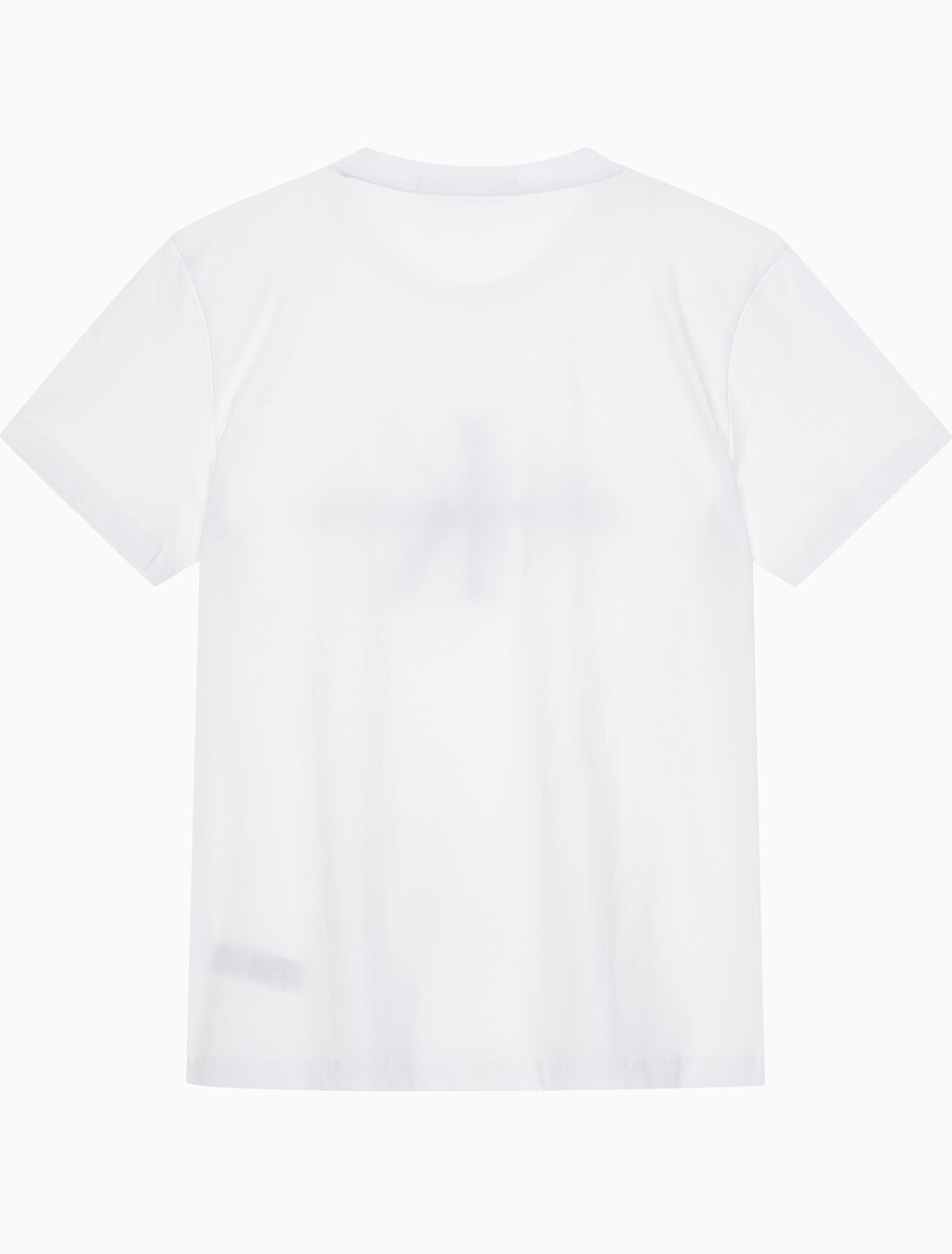 Buy 남성 레귤러핏 모노그램 엠브로이더리 로고 반팔 티셔츠  in color BRIGHT WHITE