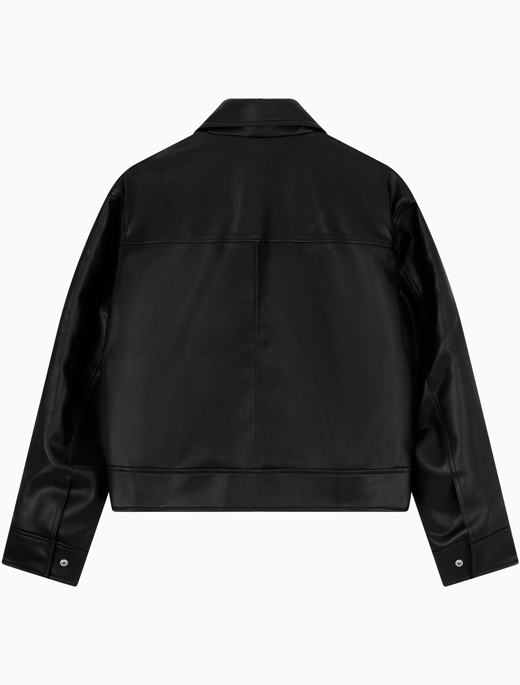 Buy 여성 폭스 레더 자켓 in color CK BLACK
