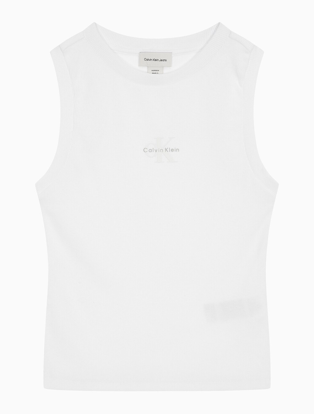 Buy 여성 모노로고 립 탱크 in color BRILLIANT WHITE