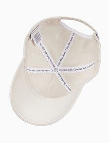 Buy 남녀공용 CKJ 모노그램 엠브로이더리 캡 in color EGGSHELL