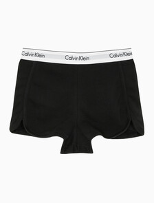 Buy 여성 모던 코튼 라운지 쇼츠 in color BLACK
