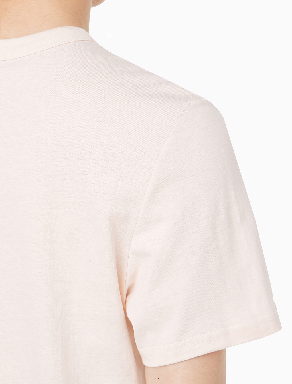 Buy 남성 레귤러핏 헴프 저지 반팔 티셔츠 in color LIGHT PINK