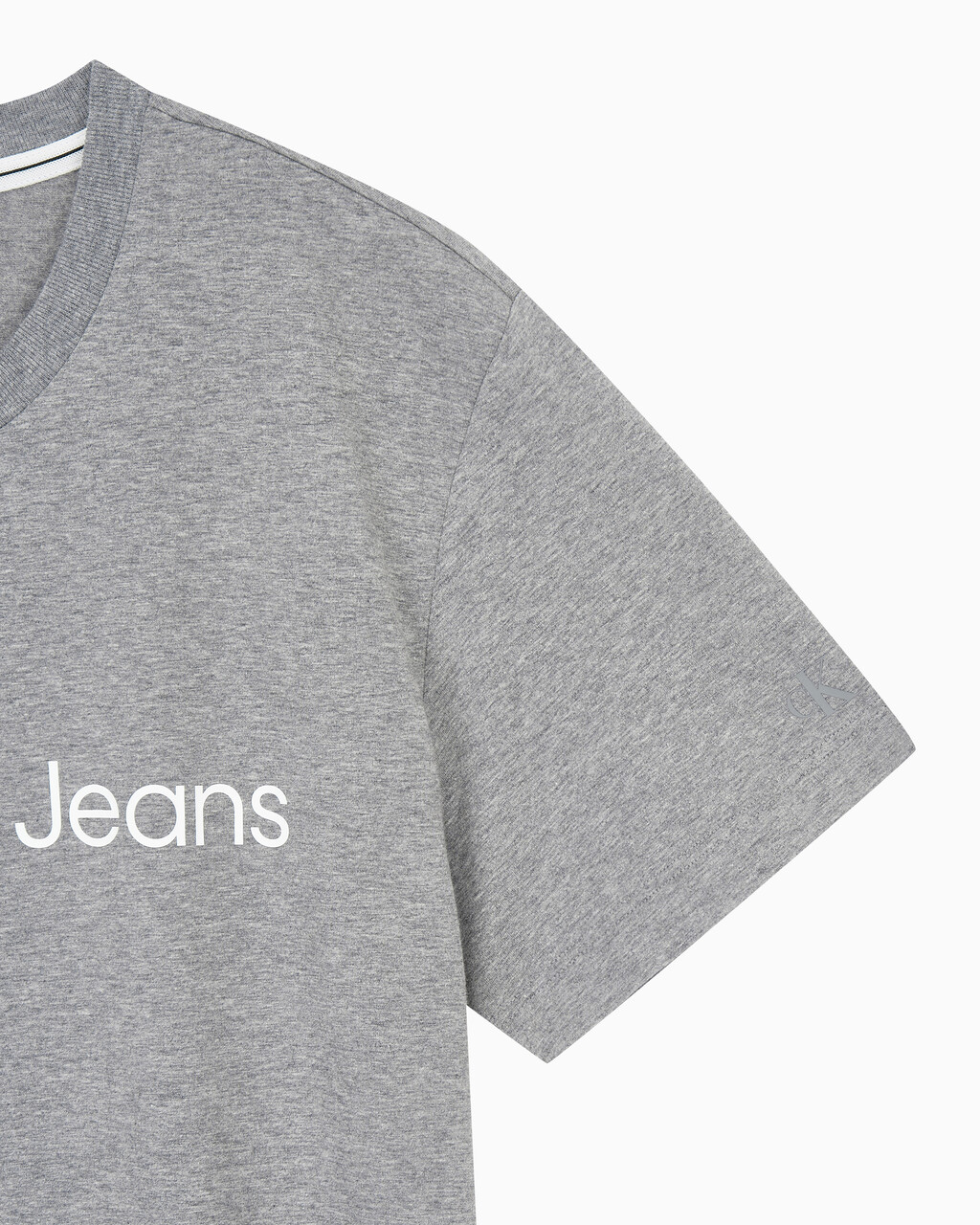 Buy 남성 레귤러핏 인스티튜셔널 로고 스트레치 반팔 티셔츠 in color MID GREY HEATHER